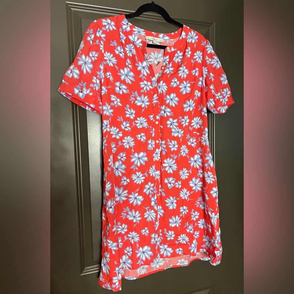 NWT Loft Button Down Dress Size 14 P